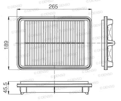ไส้กรองอากาศ Denso Nissan Navara D40 YD25DDi ปี 2005-2013 Denso