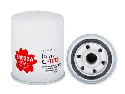 ไส้กรองน้ำมันเครื่อง Sakura C-1112 Hilux Tiger 3.0 (5L) Sakura