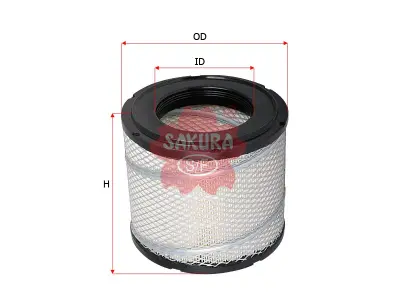 ไส้กรองอากาศ Hino 300 XZU710 เครื่อง N04C (Sakura A-13570) Sakura