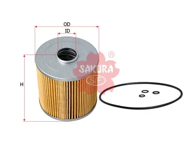 ไส้กรองโซล่า (ถัง) Hino 500 FC9J เครื่อง J05E (Sakura F-1306) Sakura