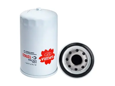 ไส้กรองน้ำมันเครื่อง Hino 500 FG8J / FM8J เครื่อง J08E แบบแท้ไทย (Sakura C-13163) Sakura