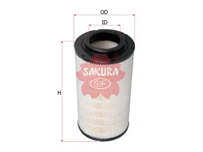 ไส้กรองอากาศลูกนอก Hino 500 FG8J / FM8J เครื่อง J08E (Sakura A-1325) Sakura