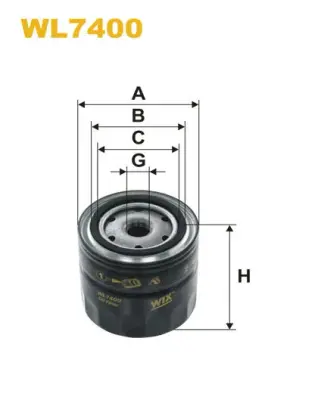 ไส้กรองน้ำมันเครื่อง WIX WL7400 Nissan Navara D40 / NP300 ดีเซล WIX